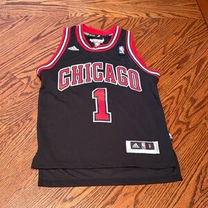 Adidas Black and Red Chicago Jersey